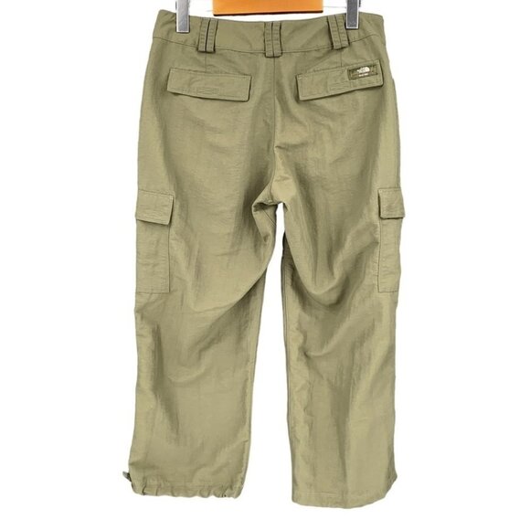 The North Face Cargo Pants Womens 10 Green Capri Cropped Athletic Outdoors - Picture 2 of 7